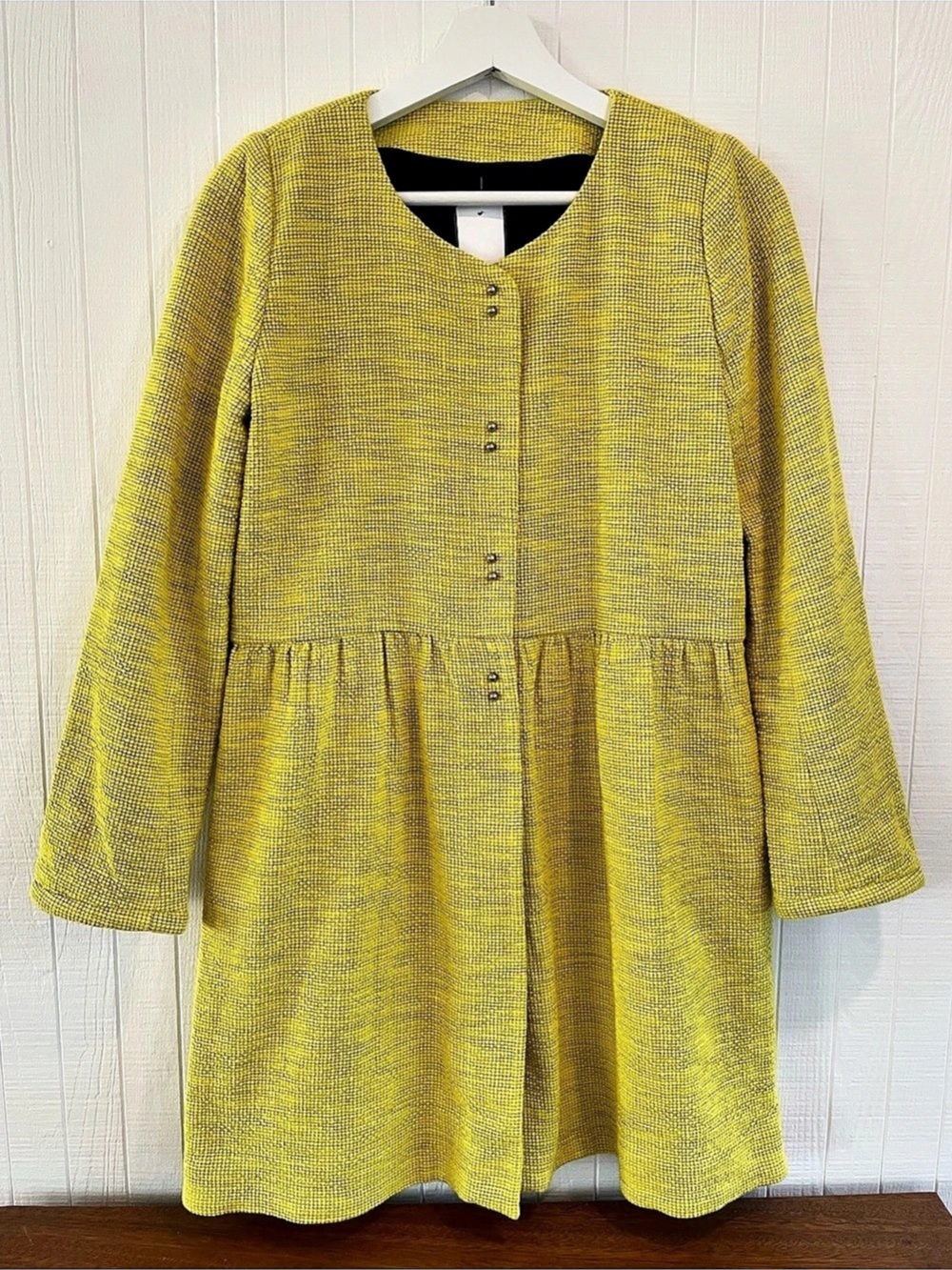 ba&sh Flint Jacket Yellow Tweed Textured Jacket - Like New